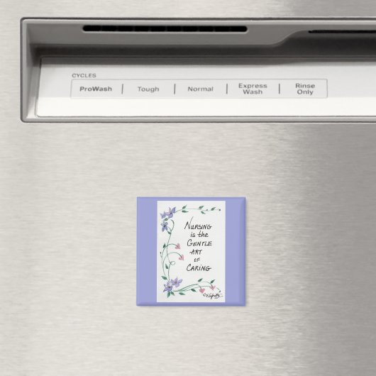 Aimant L'infirmière est un croquis couleur art doux (In Situ (Lave-vaisselle))