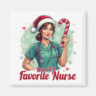 Aimant L'infirmière préférée de père Noël