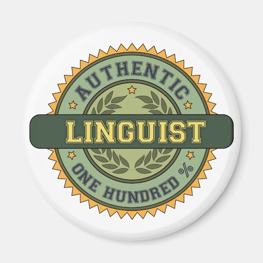Aimant Linguiste authentique (Devant)