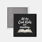 Aimant L'inspiration des lecteurs les enfants branchés li (Recto/Verso)
