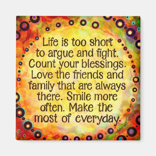 Aimant L'inspiration tire le meilleur parti du quotidien (Devant)