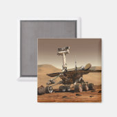 Aimant L'interprétation de Mars Rover par un artiste (Recto/Verso)