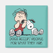 Aimant Linus consolé avec l'oreille de Snoopy (Devant)