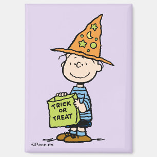 Aimant Linus des Peanuts en sorcier pour Trick Or Treat