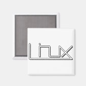 Aimant Linux (lisse) (Recto/Verso)