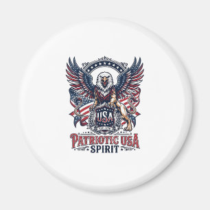 Aimant Lion Aigle Patriotique Hybride Animal Gardien Patr