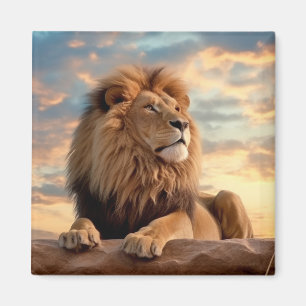 Aimant Lion Animal Nature sauvage majestueuse
