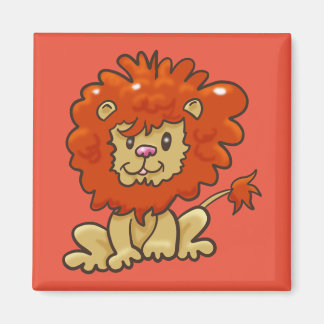 Aimant Lion caricature mignon