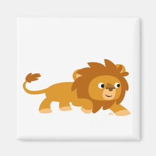 Aimant Lion Carton Intelligent