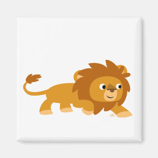 Aimant Lion Carton Intelligent