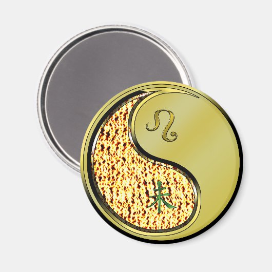 Aimant Lion & Chèvre Métal (Recto/Verso)