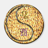 Aimant Lion & Coq de Feu (Devant)