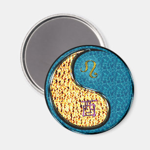 Aimant Lion & Coq d'Eau