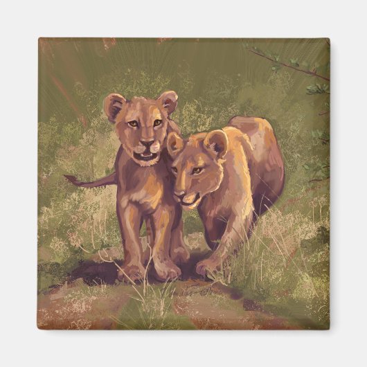 Aimant Lion Cubs (Devant)