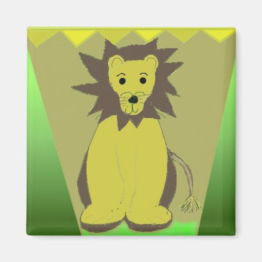 Aimant Lion de la Jungle (Devant)