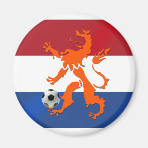 Aimant Lion de Néerlandais d'Oranje du football du