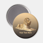 Aimant Lion de pierre (Recto/Verso)