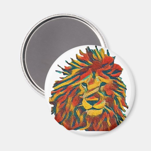 Aimant Lion de Rasta (Recto/Verso)