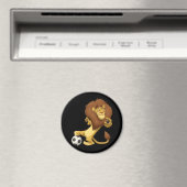 Aimant Lion de soccer (In Situ (Lave-vaisselle))