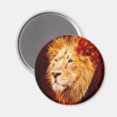 Aimant Lion élémentaire (Recto/Verso)