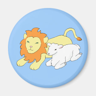 Aimant Lion et agneau