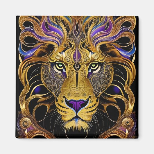 Aimant Lion Gold Filigree (Devant)