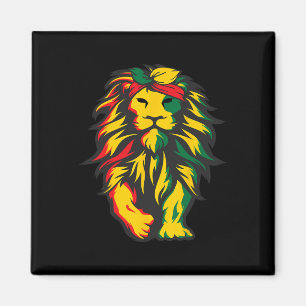 Aimant Lion Junetten Cool Histoire noire Amérique africai
