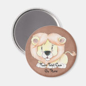 Aimant Lion mignon (Recto/Verso)