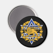Aimant Lion Persan d'Israël (Recto/Verso)