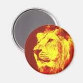Aimant Lion Pop Art (Recto/Verso)