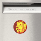 Aimant Lion Pop Art (In Situ (Lave-vaisselle))