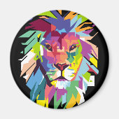 Aimant Lion | Pop Art (Devant)