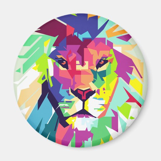 Aimant Lion | Pop Art (Devant)