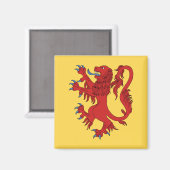 Aimant Lion Rampant Gules (Recto/Verso)