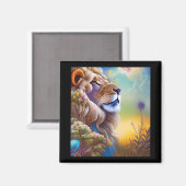 aimant lion rêve (Recto/Verso)