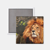 Aimant Lion, Roi de la Jungle (Recto/Verso)
