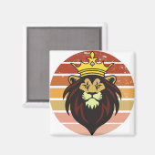 Aimant Lion royal vintage (Recto/Verso)