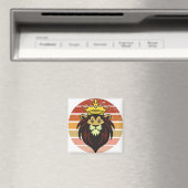 Aimant Lion royal vintage (In Situ (Lave-vaisselle))