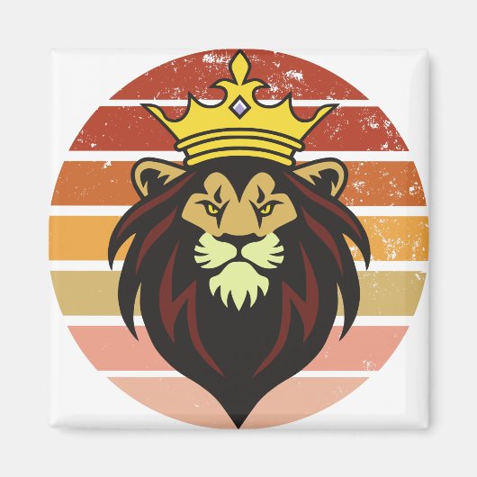 Aimant Lion royal vintage (Devant)
