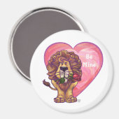 Aimant Lion Saint Valentin (Recto/Verso)