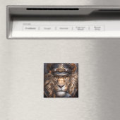 Aimant Lion Steampunk (In Situ (Lave-vaisselle))