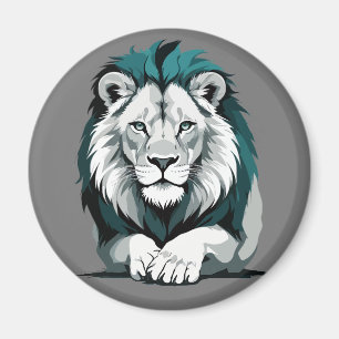 Aimant Lion Vector Graphic Art Portrait Animal Spirit