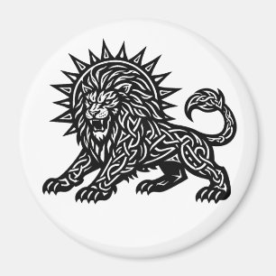 Aimant Lion Zodiaque Soleil‑Crinière Lion   BurnsInHell