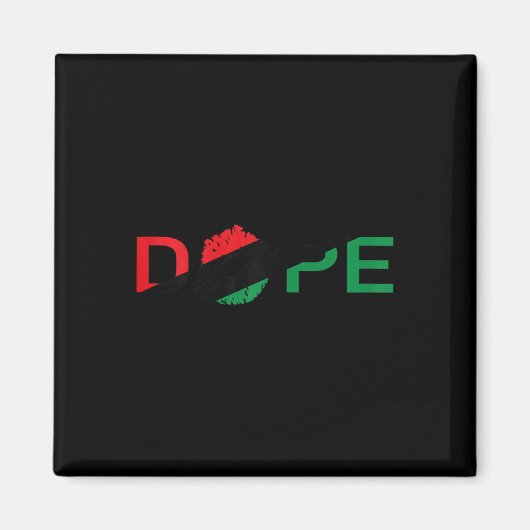 Aimant Lips Africaines Femmes Drapeau Drogue Mélanine Moi (Devant)