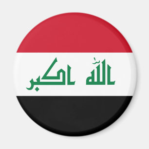 Aimant L'Irak Q.I., drapeau de جمهوريةالعراقکۆماریعێراق,