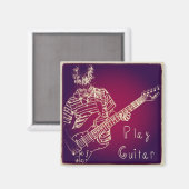 Aimant Lire l'aimant de guitare (Recto/Verso)