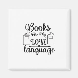 Aimant Lire Les Livres D'Art Sont Ma Langue D'Amour