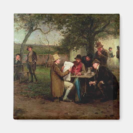 Aimant Lire les nouvelles (Devant)