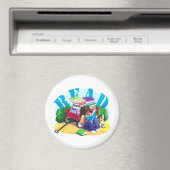 Aimant LIRE Livre Wagon Art (In Situ (Lave-vaisselle))