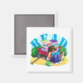 Aimant LIRE Livre Wagon Art (Recto/Verso)